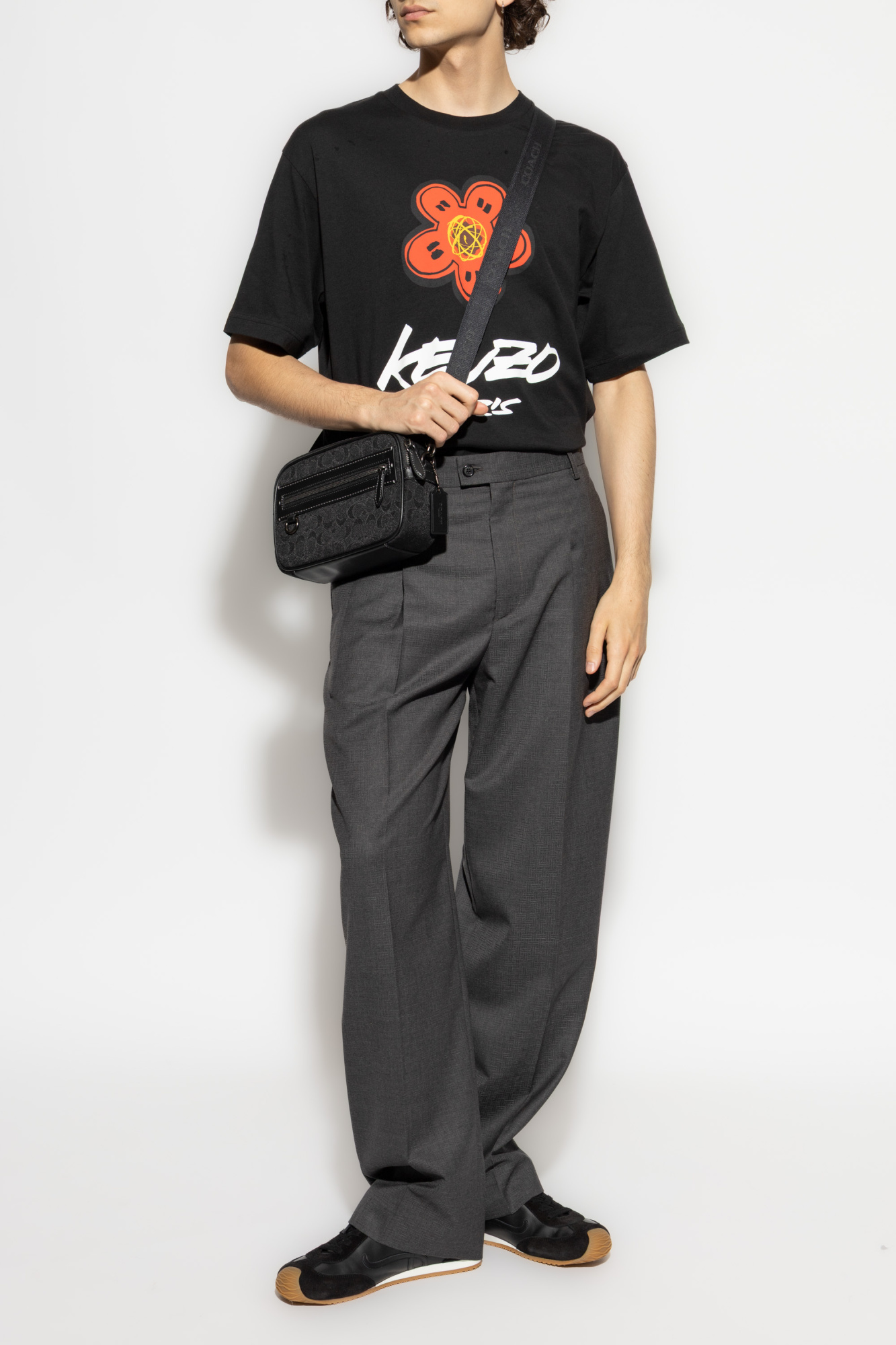 Black T-shirt with printed logo Kenzo - Vitkac Italy
